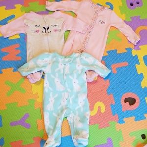 Pijama preemie baby girl.